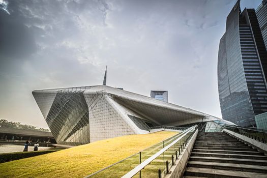 Guangzhou Opera House is a Chinese opera house in Guangzhou,in the new city of Pearl River, the Guangzhou Opera House has become one of China's three biggest theaters