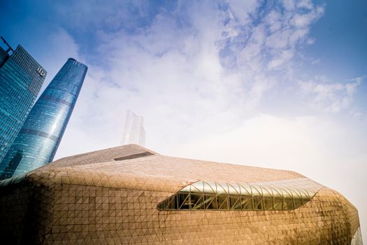 Guangzhou Opera House is a Chinese opera house in Guangzhou,in the new city of Pearl River, the Guangzhou Opera House has become one of China's three biggest theaters