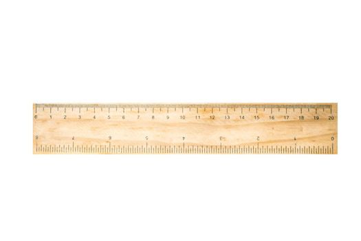 wooden rulers in centimeter and inch on old wood rustic background nature eco environment concept idea isolate white background with clipping path