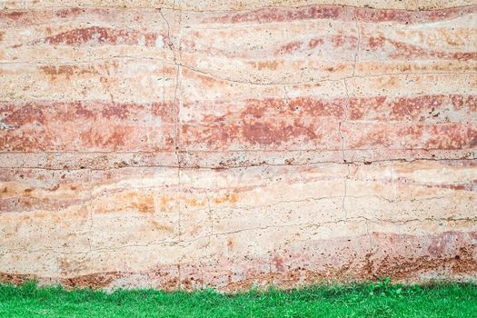 Abstract nature Soil patterned layer of clay soil for the background.