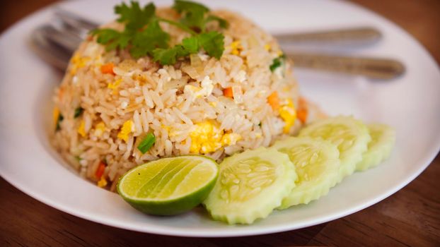 Thai and Chinese fried rice  Asian food best dish asian cuisine.