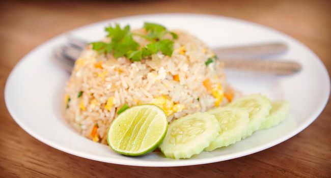 Thai and Chinese fried rice  Asian food best dish asian cuisine.