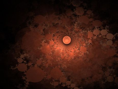 Imaginatory lush fractal texture image abstract background