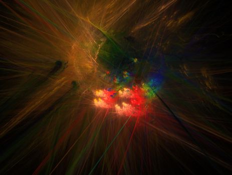Imaginatory lush fractal texture image abstract background