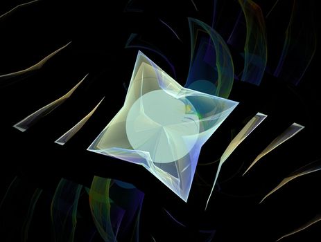 Imaginatory lush fractal texture image abstract background