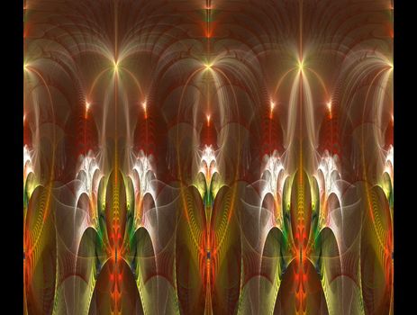 Imaginatory lush fractal texture image abstract background