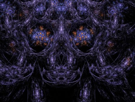 Imaginatory lush fractal texture image abstract background