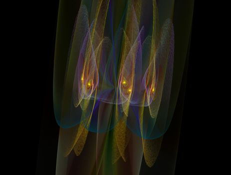 Imaginatory lush fractal texture image abstract background
