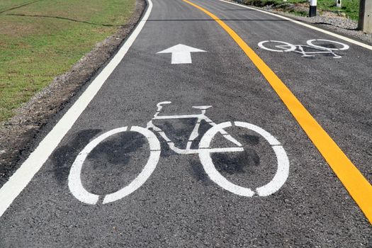 Bike lane in town.