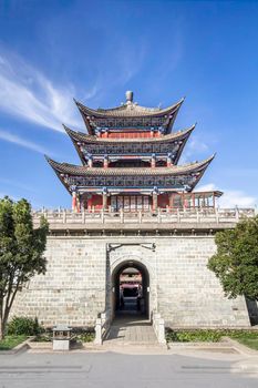 Dali ancient gate in old town , Yunnan, China