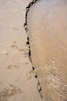 Fine sand, beach That has been eroded by seawater