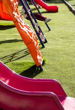 Children play with the toy in the schoolyard