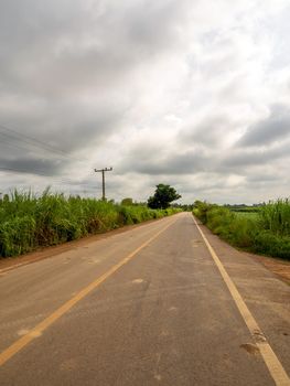 On the highway in the countryside