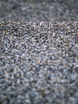 Choose to focus on just one step, the rough, anti-slip surface of the exposed aggregate finish