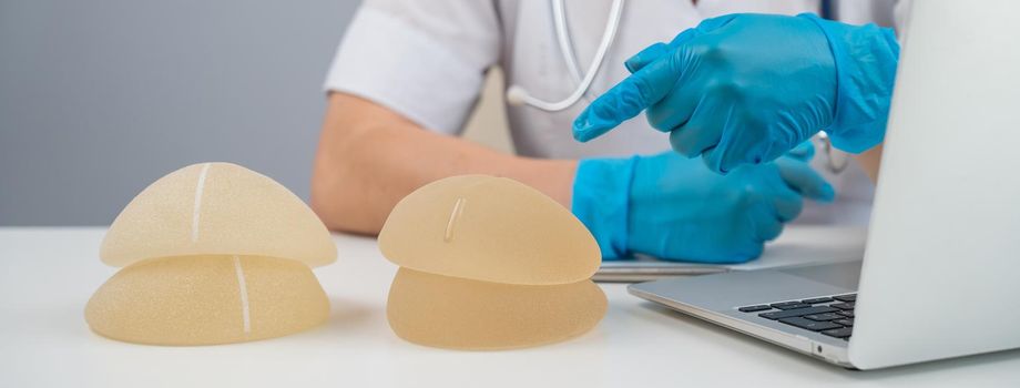 Doctor plastic surgeon explains the benefits of different breast implants