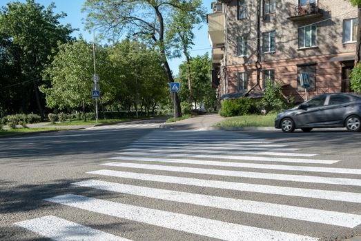 Path of crosswalk on the road. download photo