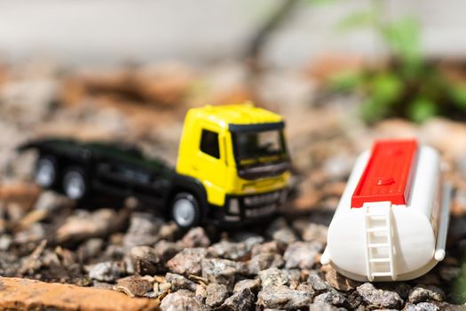 Model of the Truck on Road.