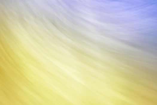 Abstract yellow blue lilac banner background with waves and soft blur. Curtain. Backdrop. Copy space.