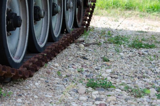 old abandoned armored vehicles of the second world war