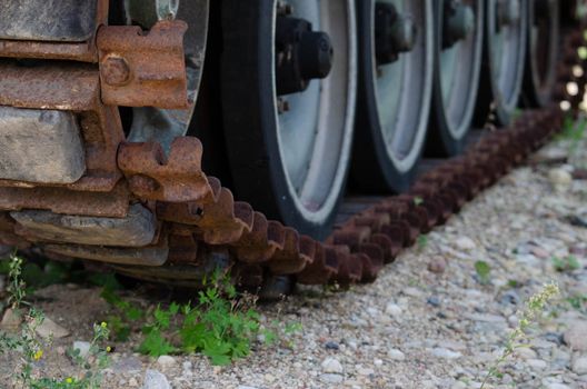 old abandoned armored vehicles of the second world war
