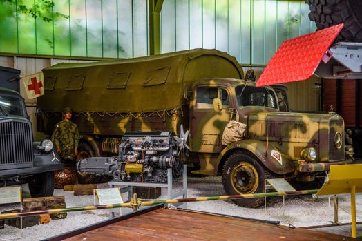 SINSHEIM, GERMANY - MAI 2022: military truck Mercedes-Benz L 4500 S WW2 3rd reich nazi Germany