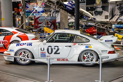 SINSHEIM, GERMANY - MAI 2022: white Porsche 911 924 Turbo GT 1980 210ps racing car