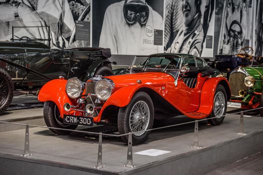 SINSHEIM, GERMANY - MAI 2022: red CRW 300 cabrio roadster.