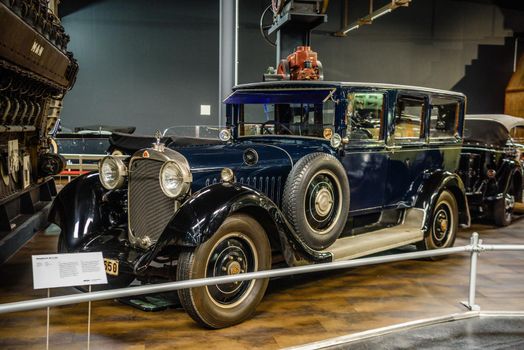 SINSHEIM, GERMANY - MAI 2022: dark blue Maybach W 5 SG 1928 120ps