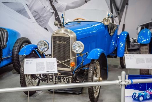 SINSHEIM, GERMANY - MAI 2022: blue Amicar cabrio 1922 30ps