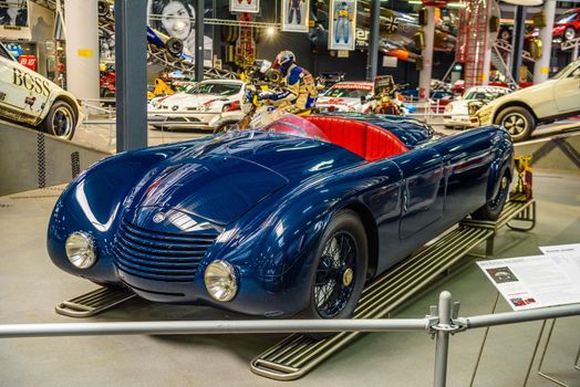 SINSHEIM, GERMANY - MAI 2022: blue Alfa Romeo 6 C 2300 Spider 1934