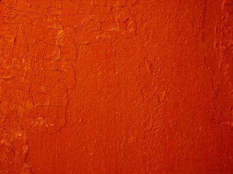 Abstract background of old red plaster. Abstract background of worn plaster.