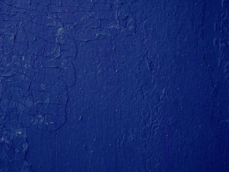 Abstract background of old blue plaster. Conceptual background for design with copy space.