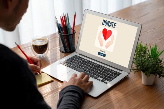 Online donation platform offer modish money sending system for people to transfer on the internet