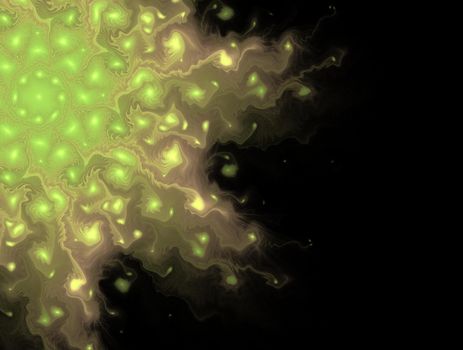 Imaginatory lush fractal texture image abstract background