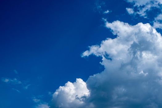 blue sky and clouds. amazing blue sky. enviroment background