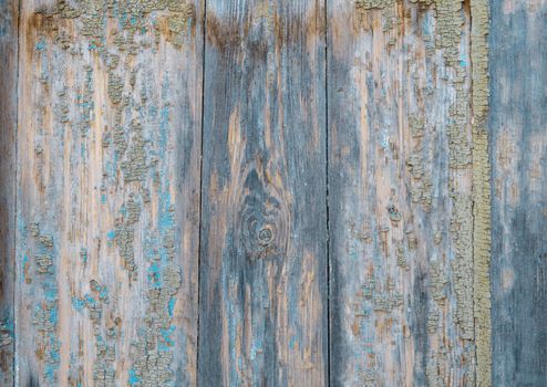 painted old wood texture background. blue, brown, yellow colors