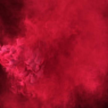 Red smoke mystery texture on a black background. 3D render abstract art for square wallpaper