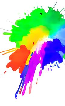 abstract background with multicolor paint