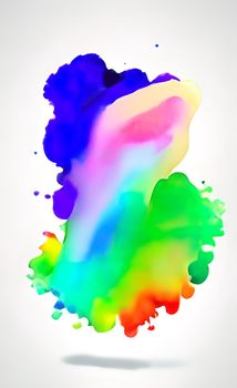 abstract background with multicolor paint