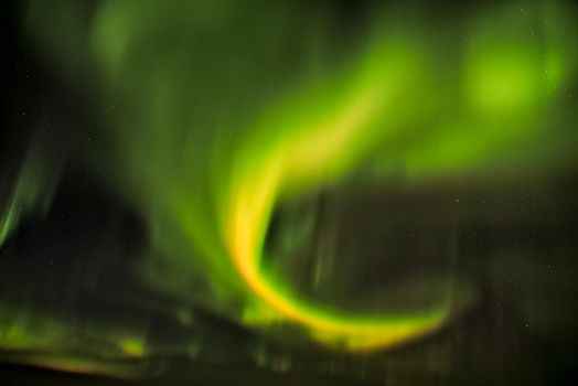 Northern lights on the night sky of Iceland