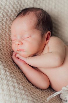 Sleeping newborn baby lifestyle . Sweet baby's dream. An article about newborns.