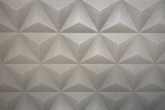 abstract futuristic background of geometric pattern. closeup indoor shot.