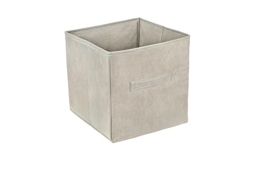 Empty beige box isolated on a white background