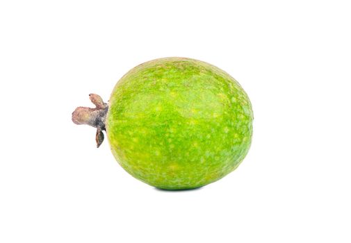 Fresh feijoa fruit isolated on white background