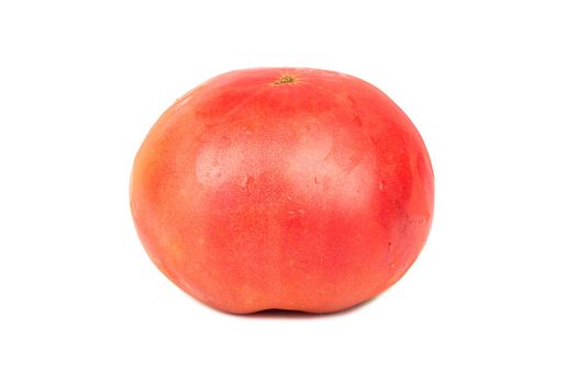 Big red tomato isolated on white background