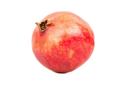 Delicious fruit pomegranate isolated on white background