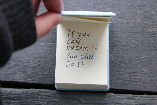 if you can dream it you can do it concept. High quality photo