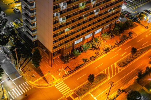 Image of Toyosu Road in Tokyo. Shooting Location: Tokyo metropolitan area