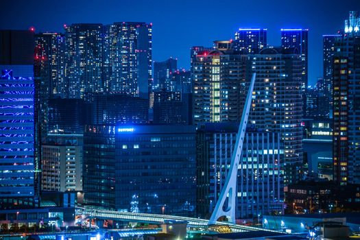 Night view of Tokyo seen from Tokyo Odaiba. Shooting Location: Tokyo metropolitan area
