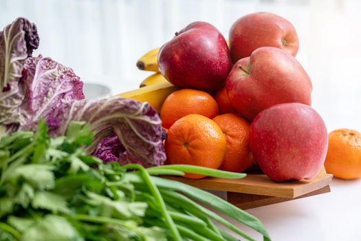 A bowl of fruit and vegetable salad